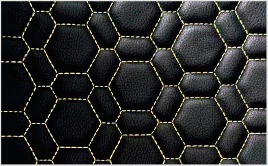 MS-2004 Black with golden thread