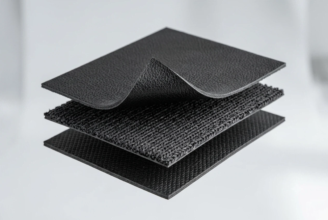 double sided faux leather