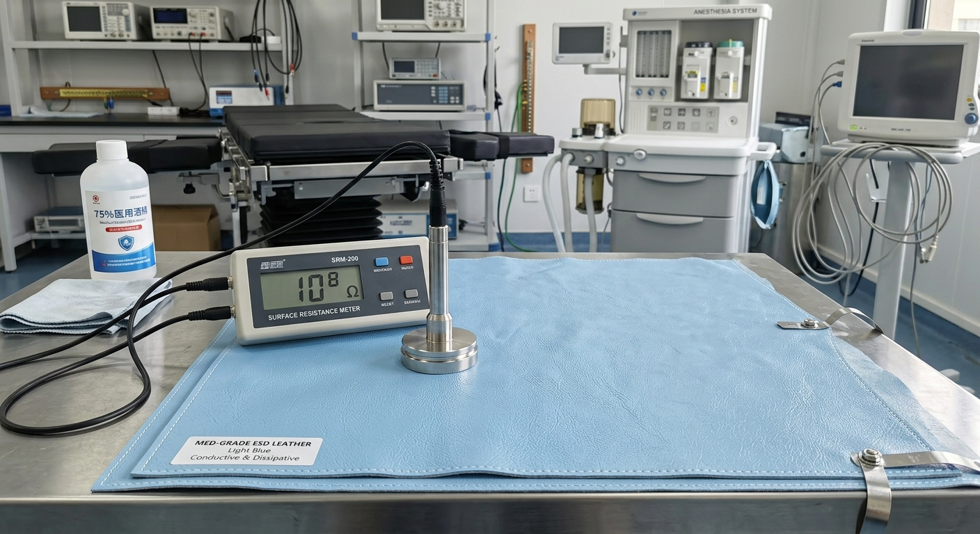 Medical-grade long-lasting anti-static and conductive system