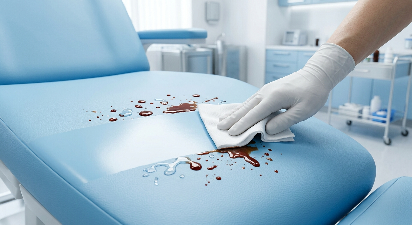 Resistant to medical stains &amp; repeated disinfection